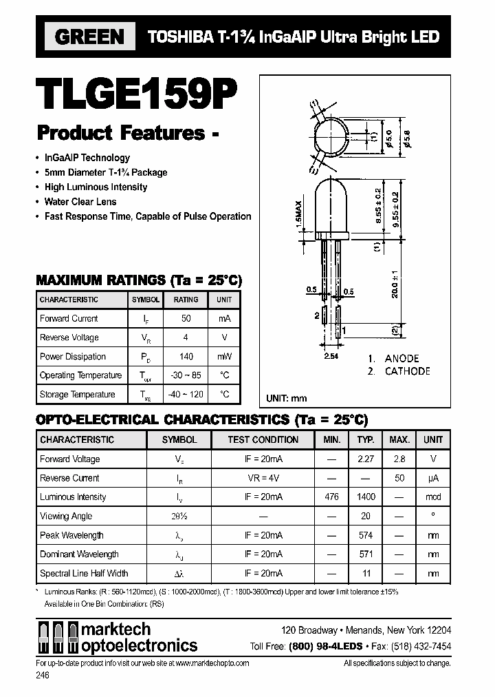 TLGE159P_1326200.PDF Datasheet