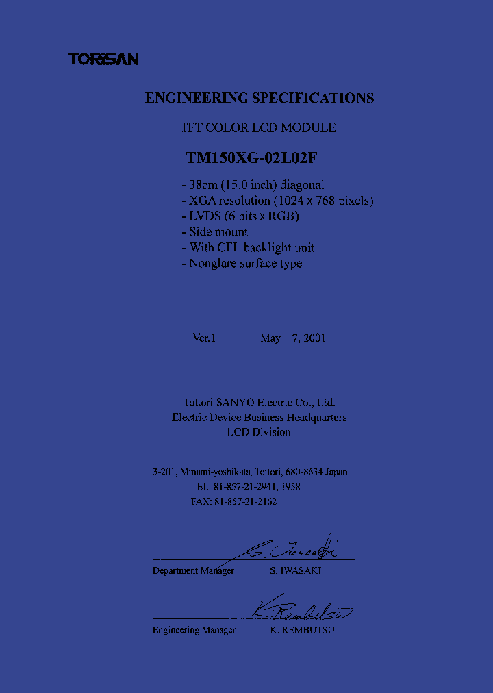 TM150XG-02L02F_1326827.PDF Datasheet