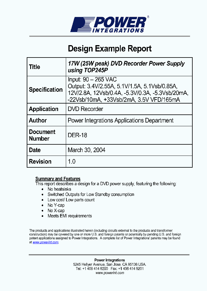 TOP245P_1110902.PDF Datasheet