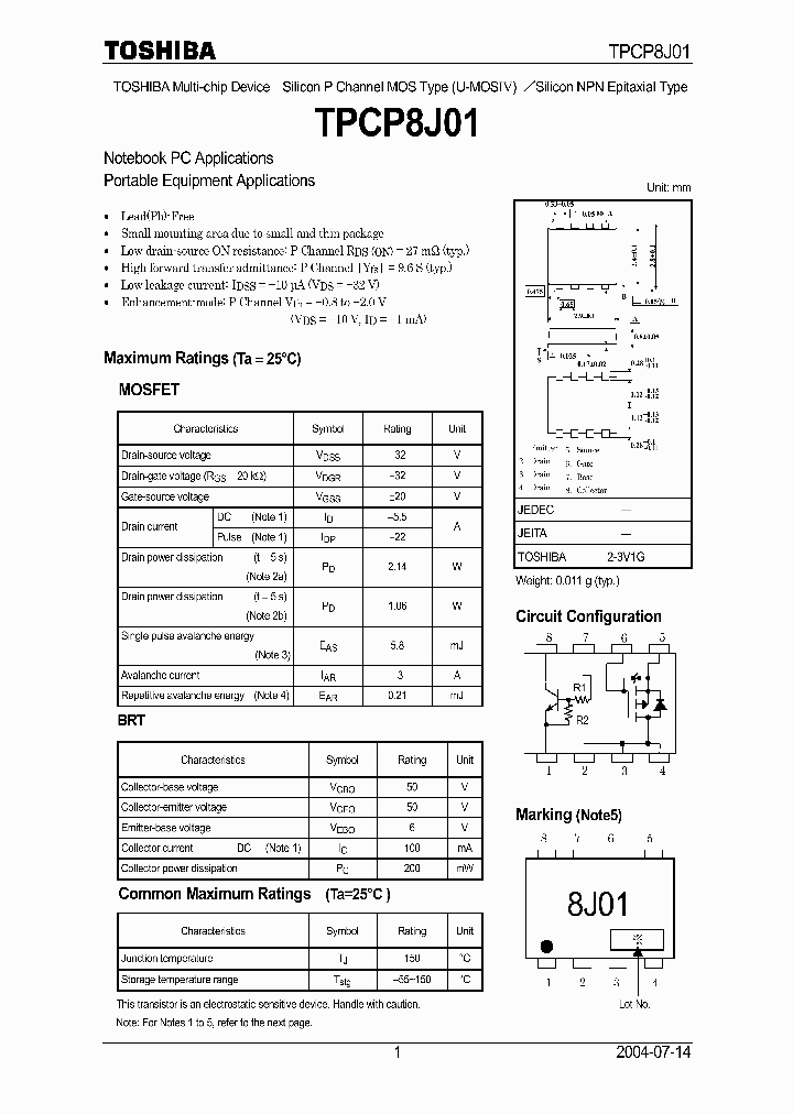TPCP8J01_1328025.PDF Datasheet