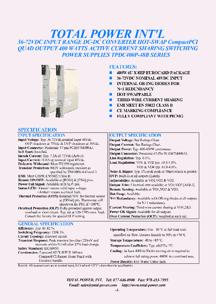 TPDC400P-48B-490_1328070.PDF Datasheet