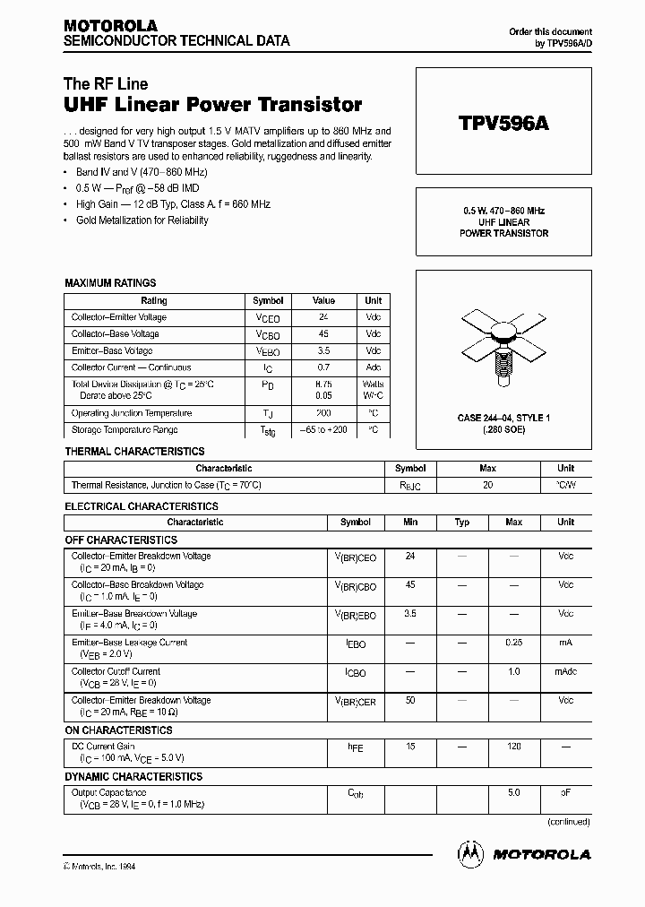 TPV596A_1328637.PDF Datasheet