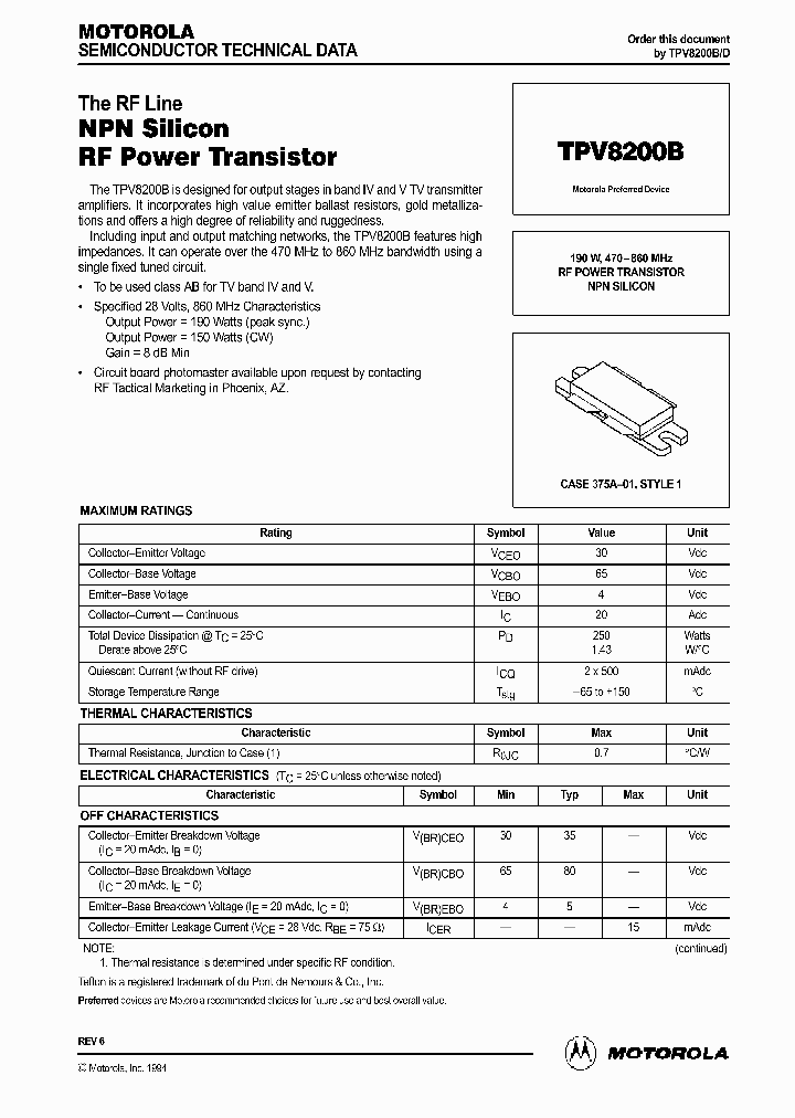 TPV8200B_1328645.PDF Datasheet