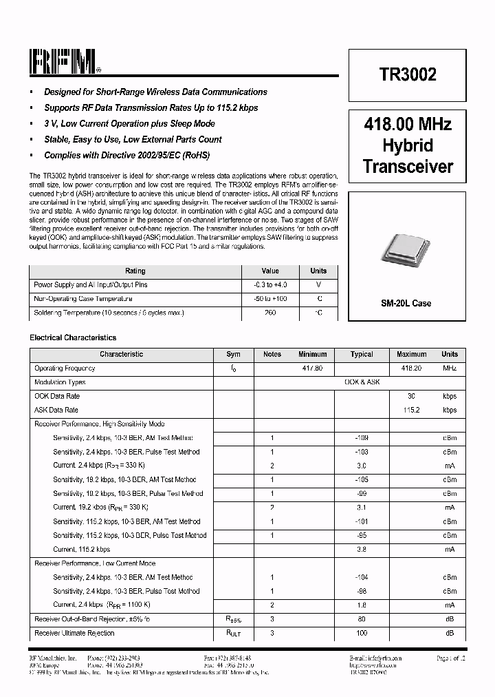 TR3002_1328756.PDF Datasheet