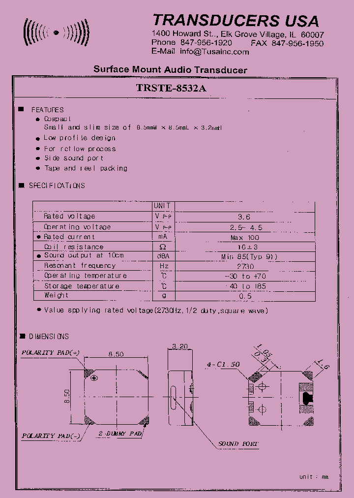 TRSTE-8532A_1328830.PDF Datasheet