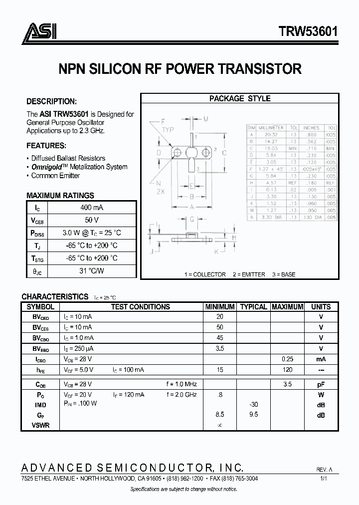 TRW53601_1130184.PDF Datasheet