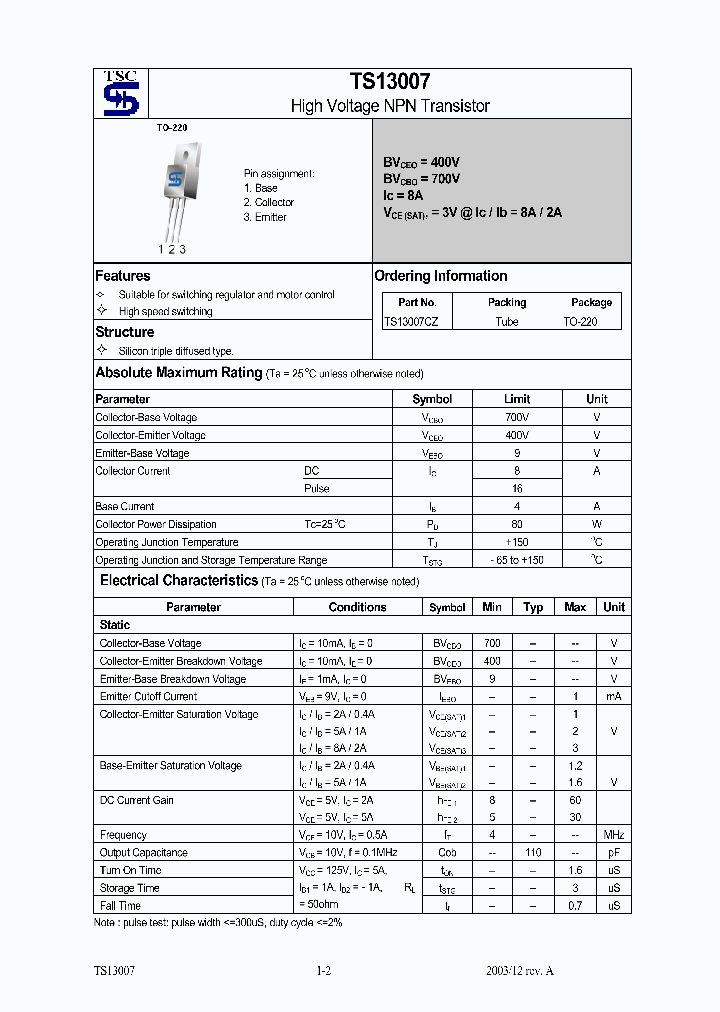 TS13007CZ_1328870.PDF Datasheet