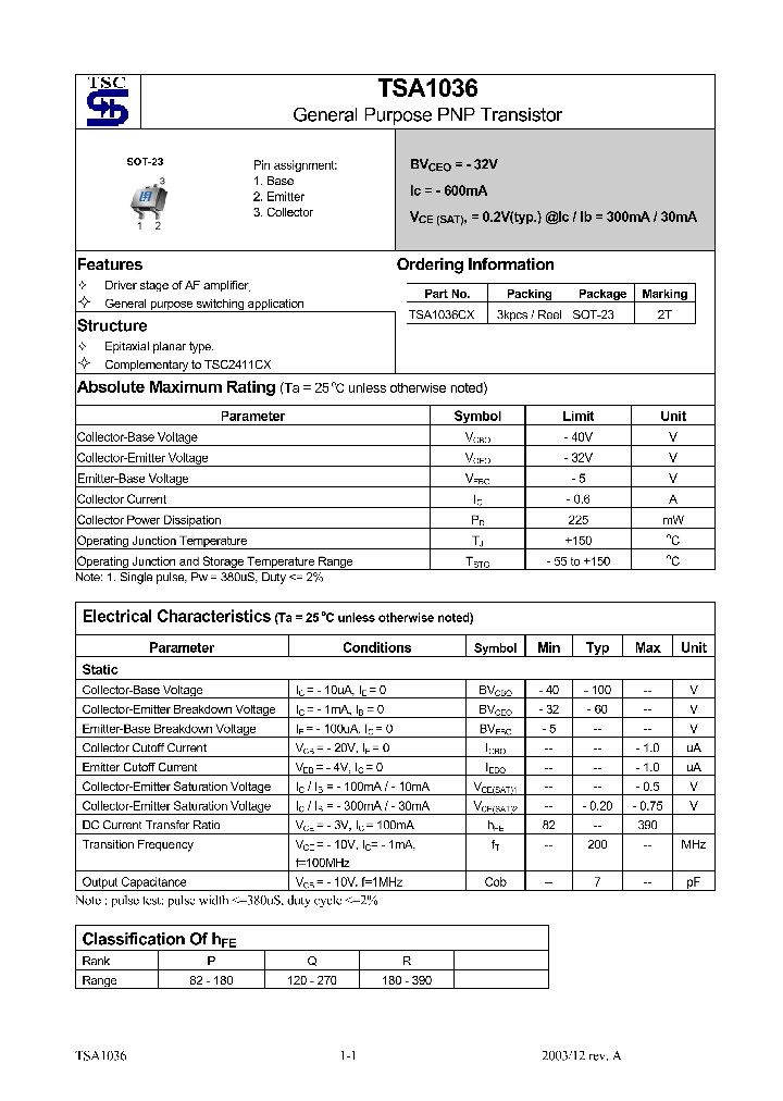 TSA1036CX_1329199.PDF Datasheet
