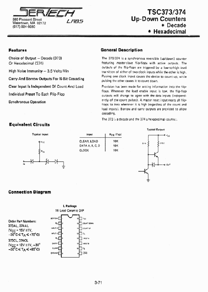 TSC374_1329329.PDF Datasheet
