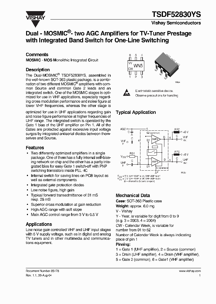 TSDF52830YS_1329382.PDF Datasheet