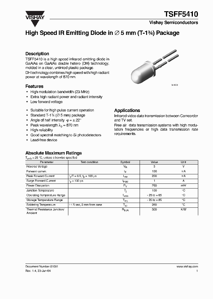 TSFF5410_1329398.PDF Datasheet