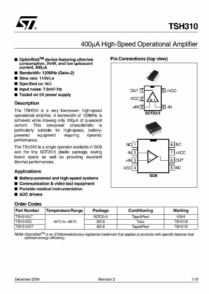 TSH310ILT_1329406.PDF Datasheet