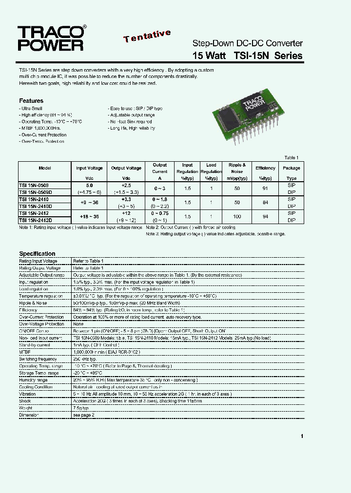 TSI15N-2412D_1329436.PDF Datasheet