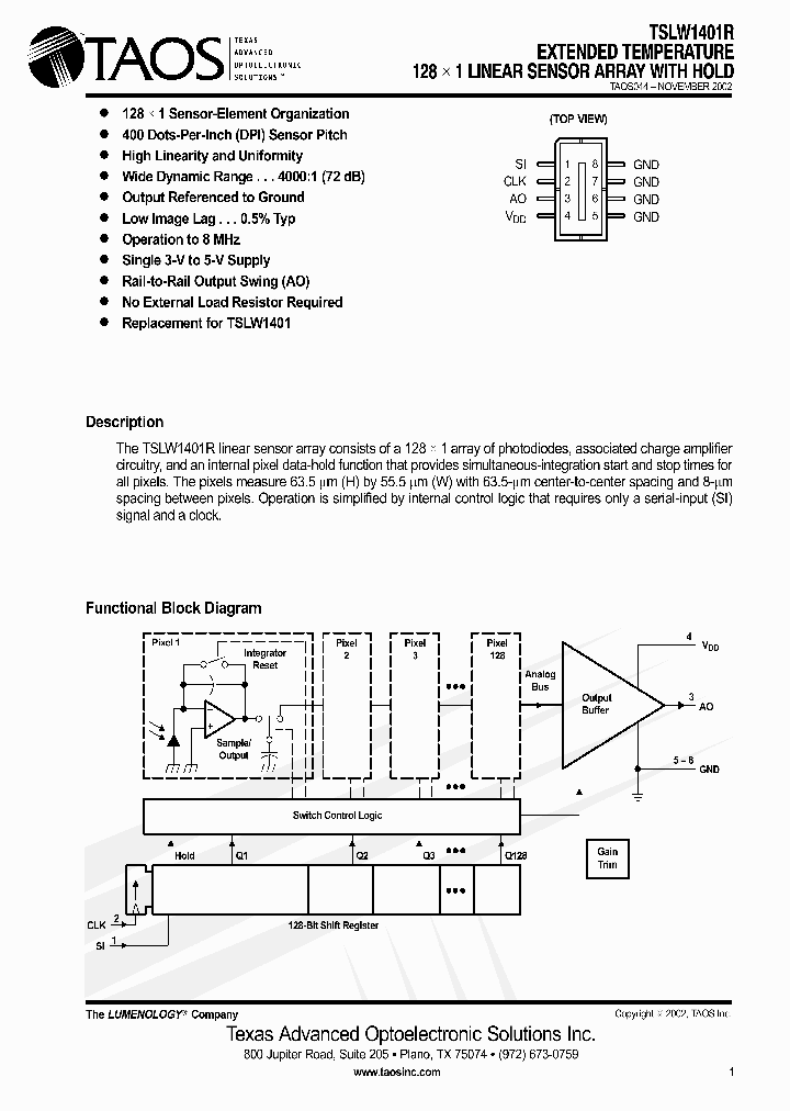 TSLW1401R_1329475.PDF Datasheet