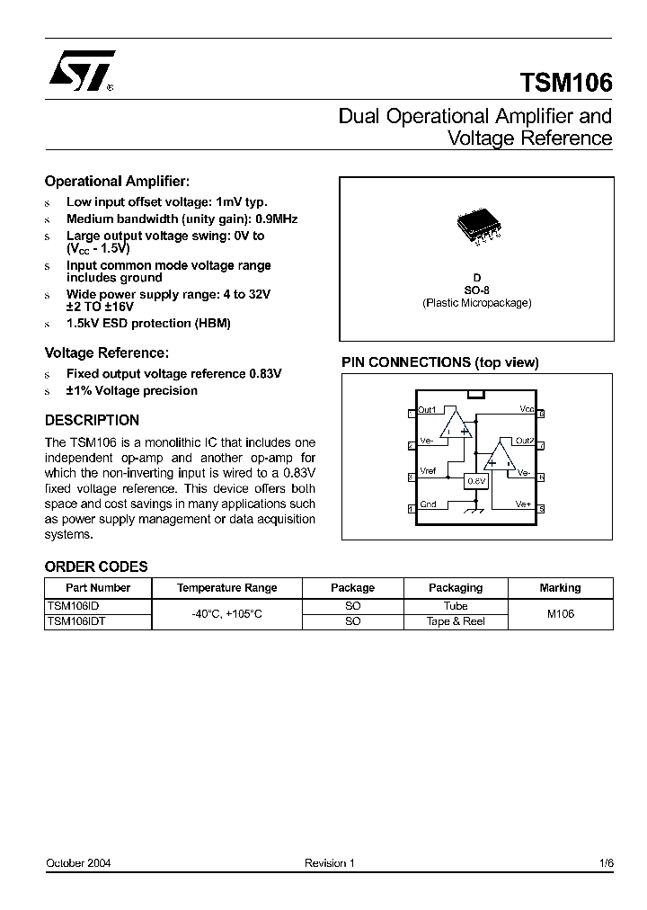 TSM106IDT_1329493.PDF Datasheet