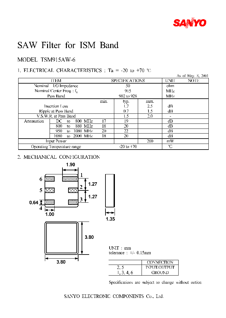 TSM915AW-6_1329538.PDF Datasheet