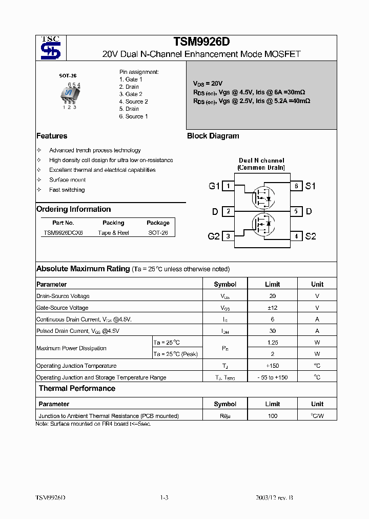 TSM9926DCX6_1329539.PDF Datasheet