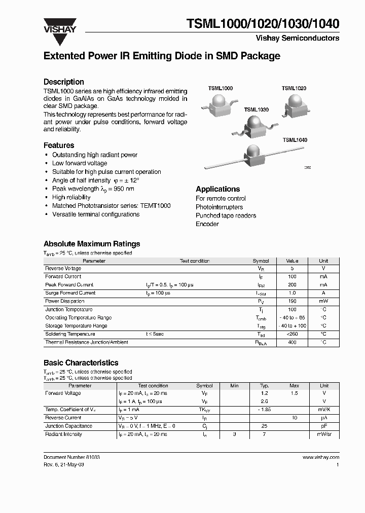 TSML1020_1105555.PDF Datasheet