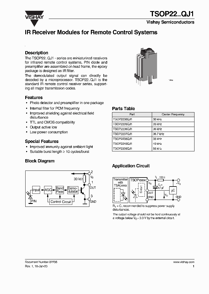 TSOP22QJ1_1329655.PDF Datasheet