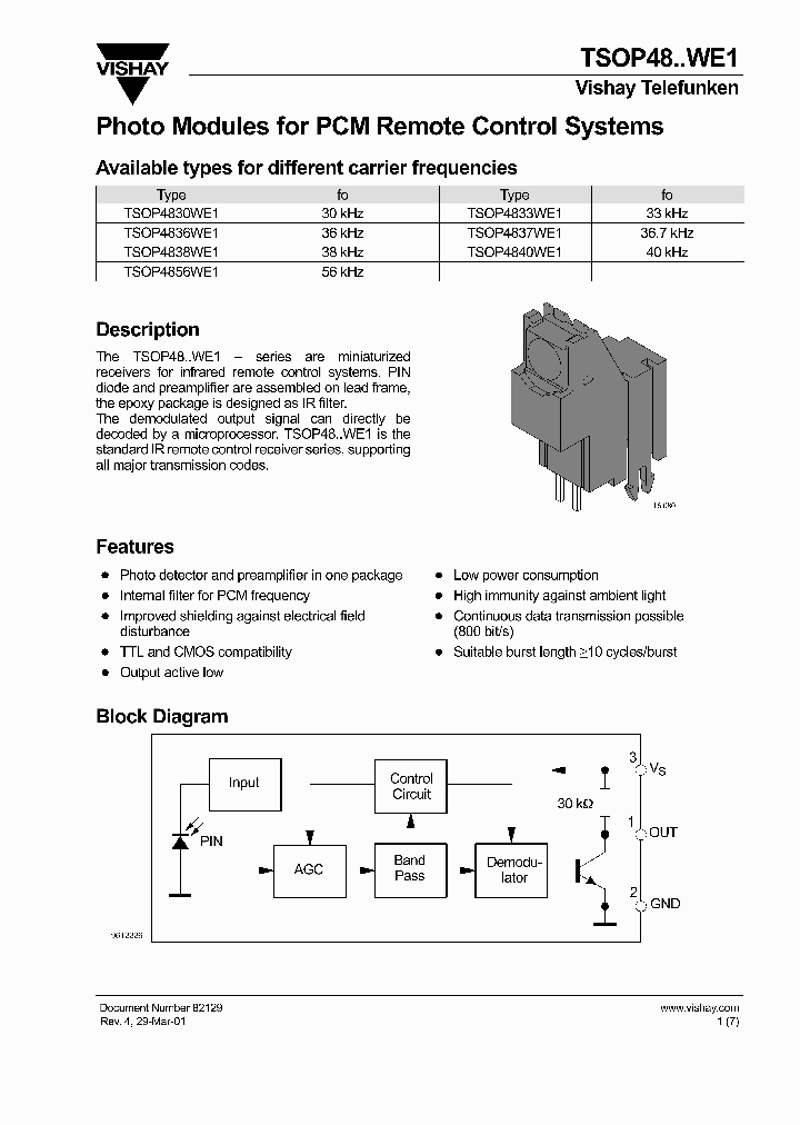 TSOP4856WE1_1329686.PDF Datasheet