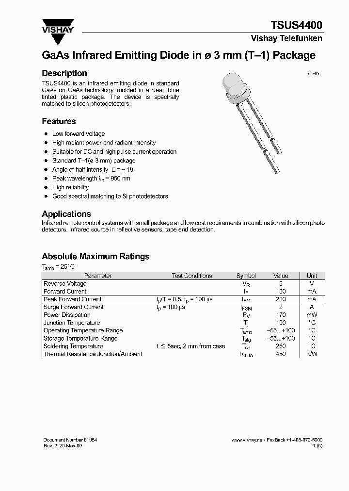 TSUS4400_1329752.PDF Datasheet