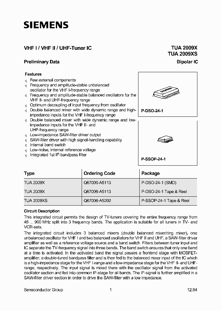 TUA2009X_1060297.PDF Datasheet