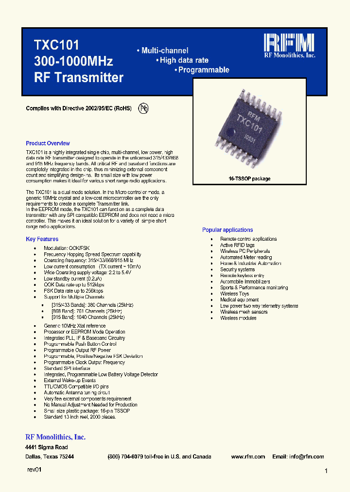 TXC101_1329928.PDF Datasheet