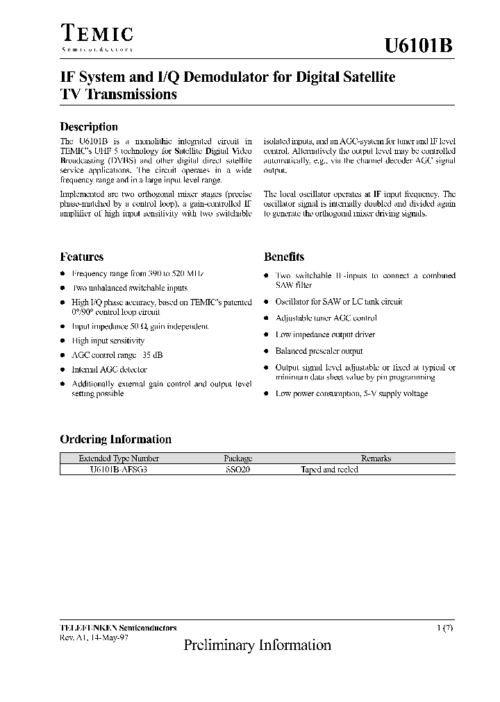 U6101B-AFSG3_1330287.PDF Datasheet