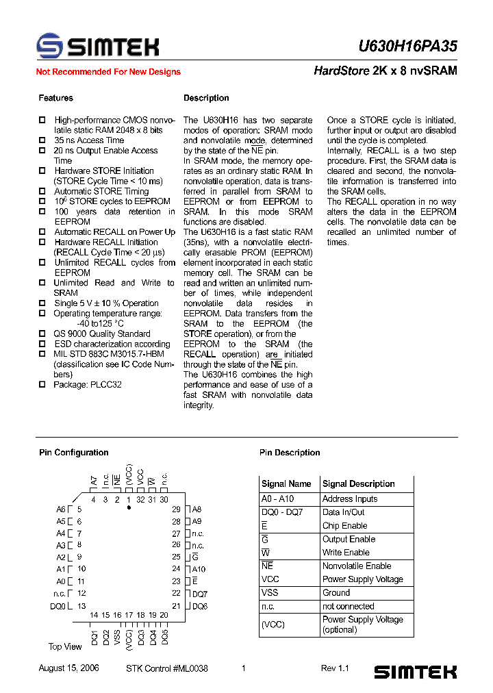 U630H16PA35_1330298.PDF Datasheet