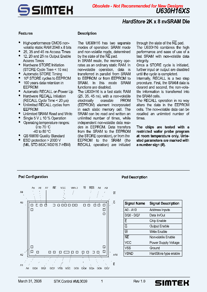 U630H16XSK45_1330302.PDF Datasheet