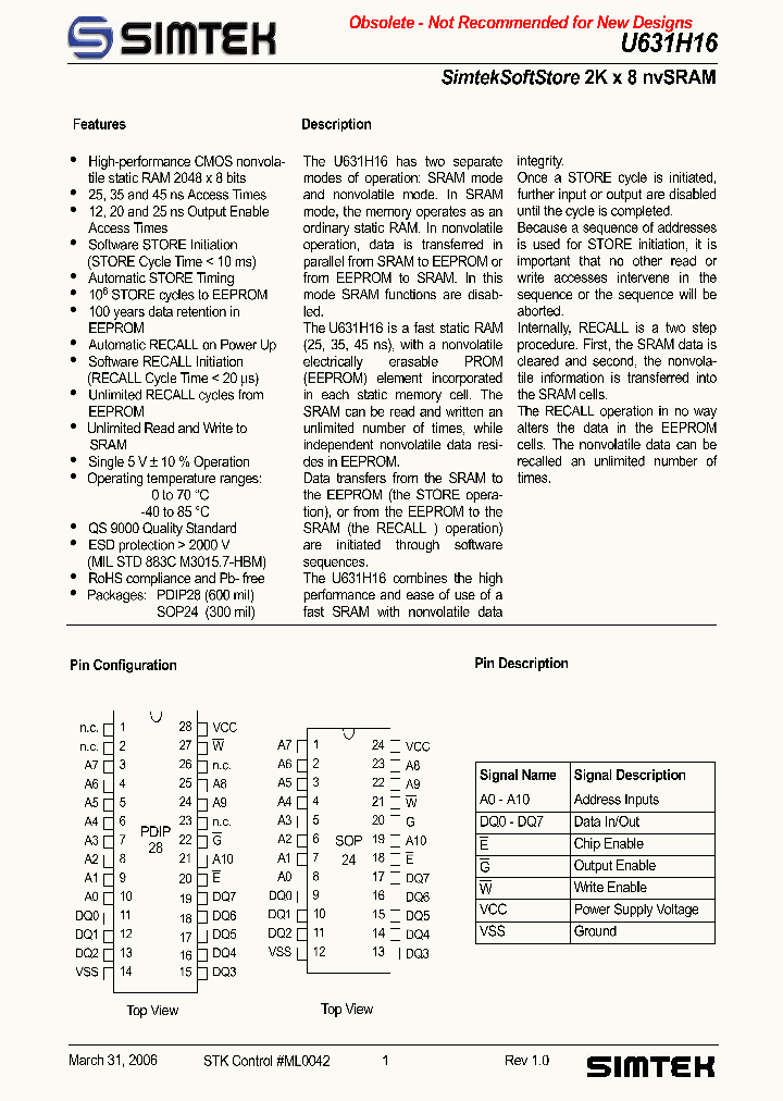 U631H16S1K45G1_1330304.PDF Datasheet