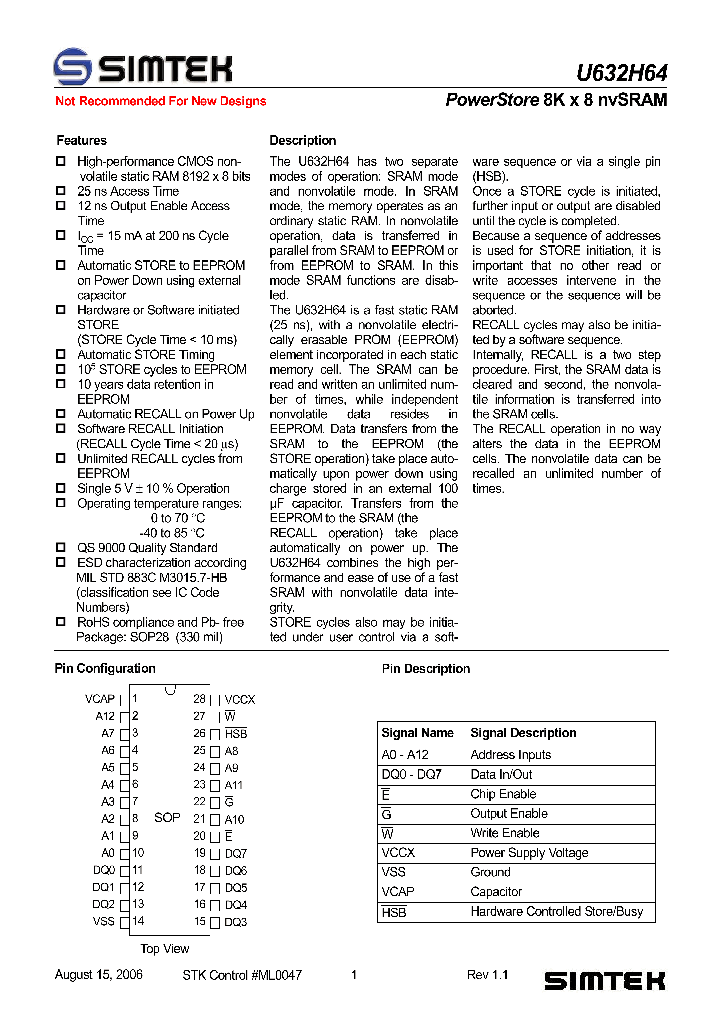 U632H64S2K25G1_1330310.PDF Datasheet
