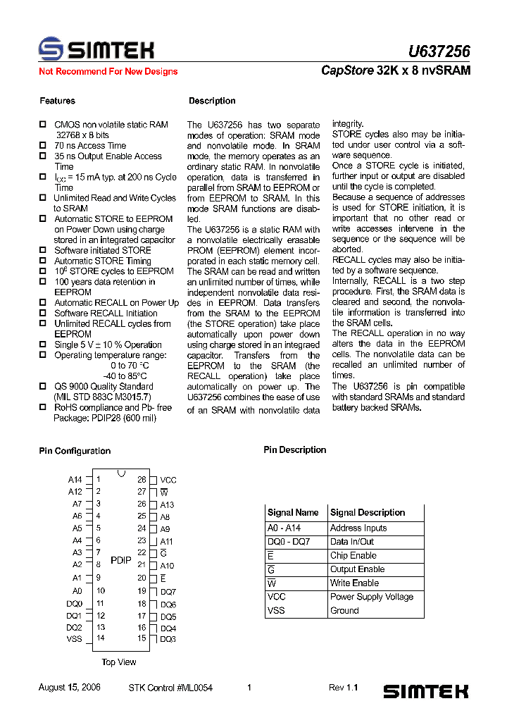 U637256DK70G1_1330323.PDF Datasheet