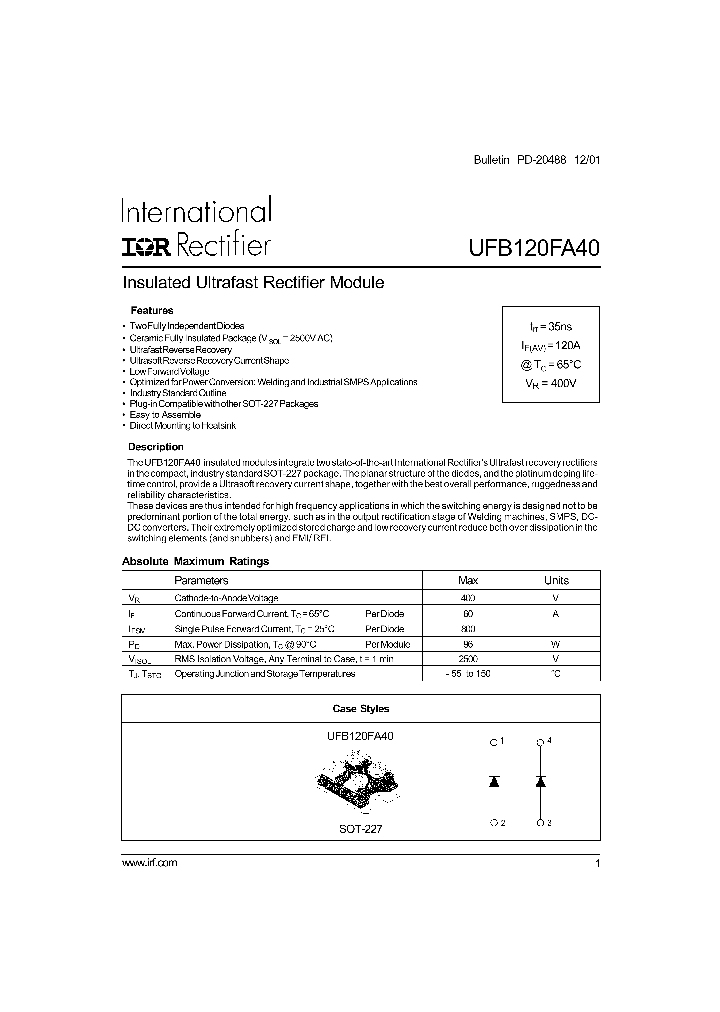 UFB120FA40_1331060.PDF Datasheet