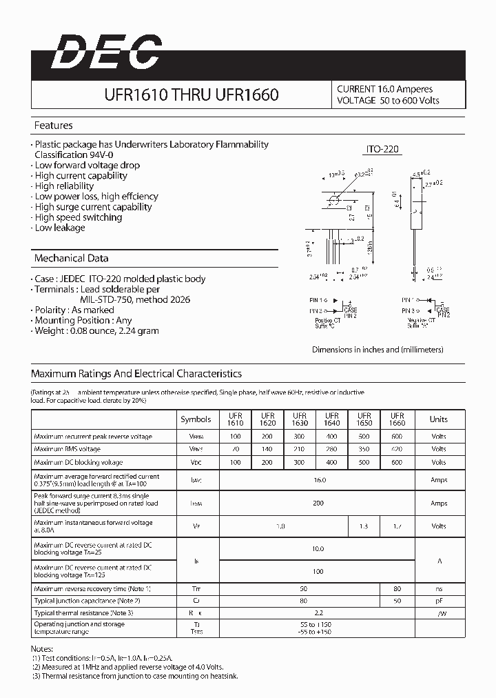UFR1660_1331074.PDF Datasheet