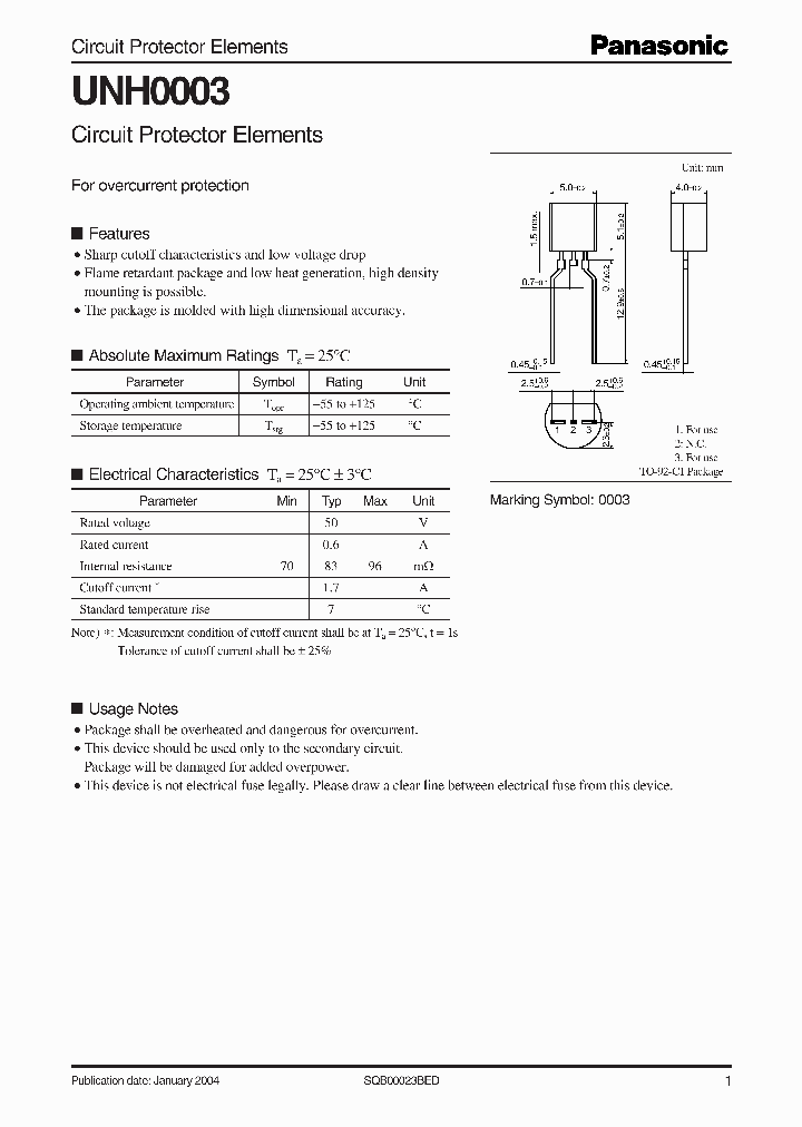 UNH0003_1331605.PDF Datasheet
