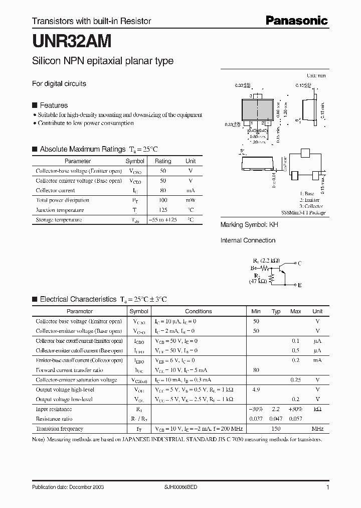 UNR32AM_1073948.PDF Datasheet