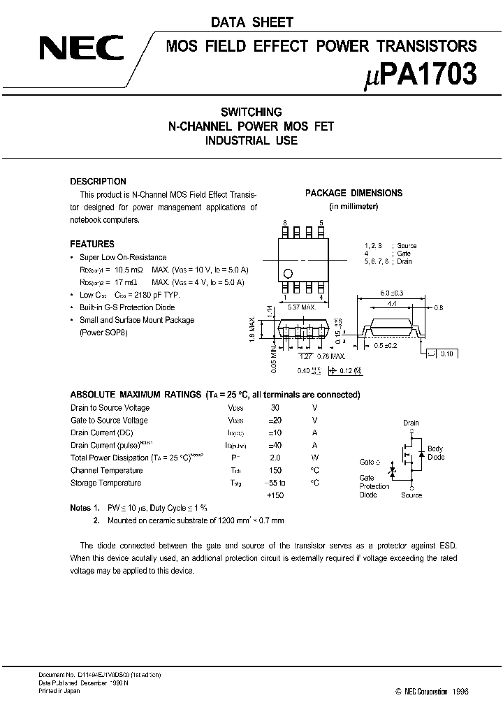 UPA1703G_1055781.PDF Datasheet