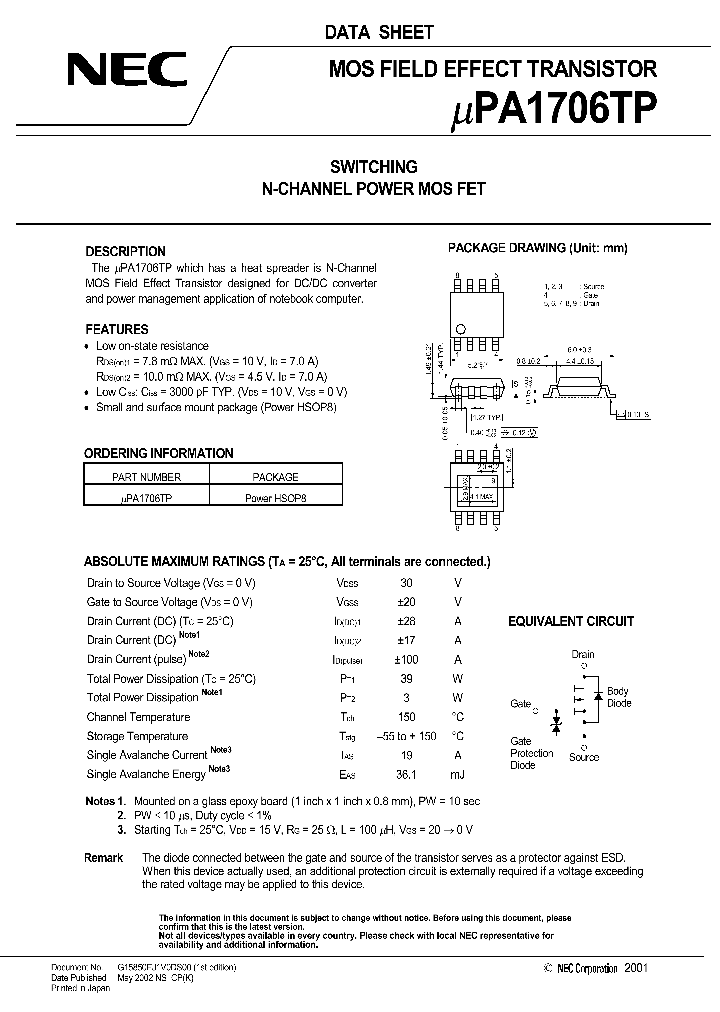 UPA1706TP_1162583.PDF Datasheet