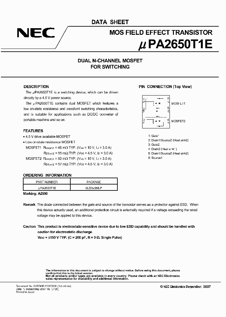 UPA2650T1E_1029258.PDF Datasheet