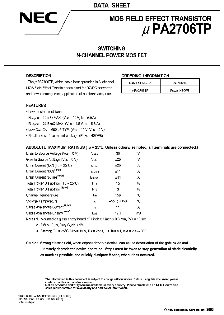 UPA2706TP_1331758.PDF Datasheet