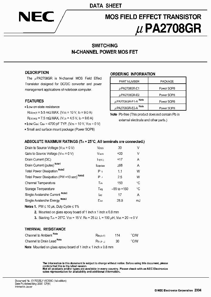 UPA2708GR-E2-A_1331761.PDF Datasheet