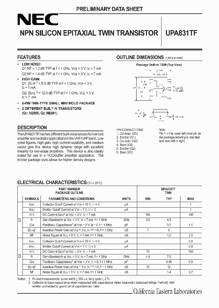 UPA831TF_1159787.PDF Datasheet