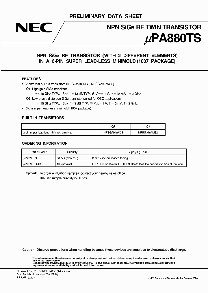 UPA880TS-T3_1331835.PDF Datasheet