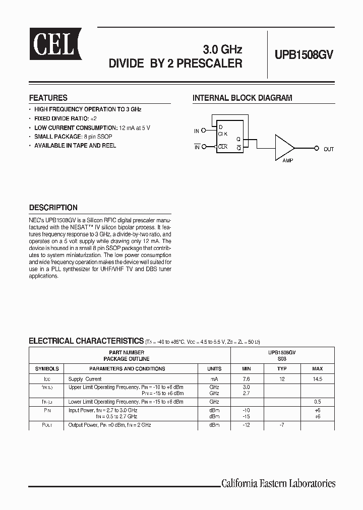 UPB1508GV-E1-A_1331843.PDF Datasheet