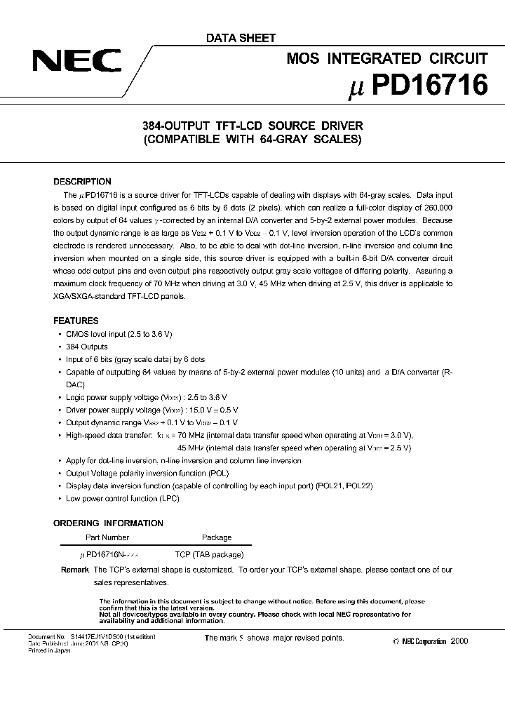 UPD16716_1087553.PDF Datasheet
