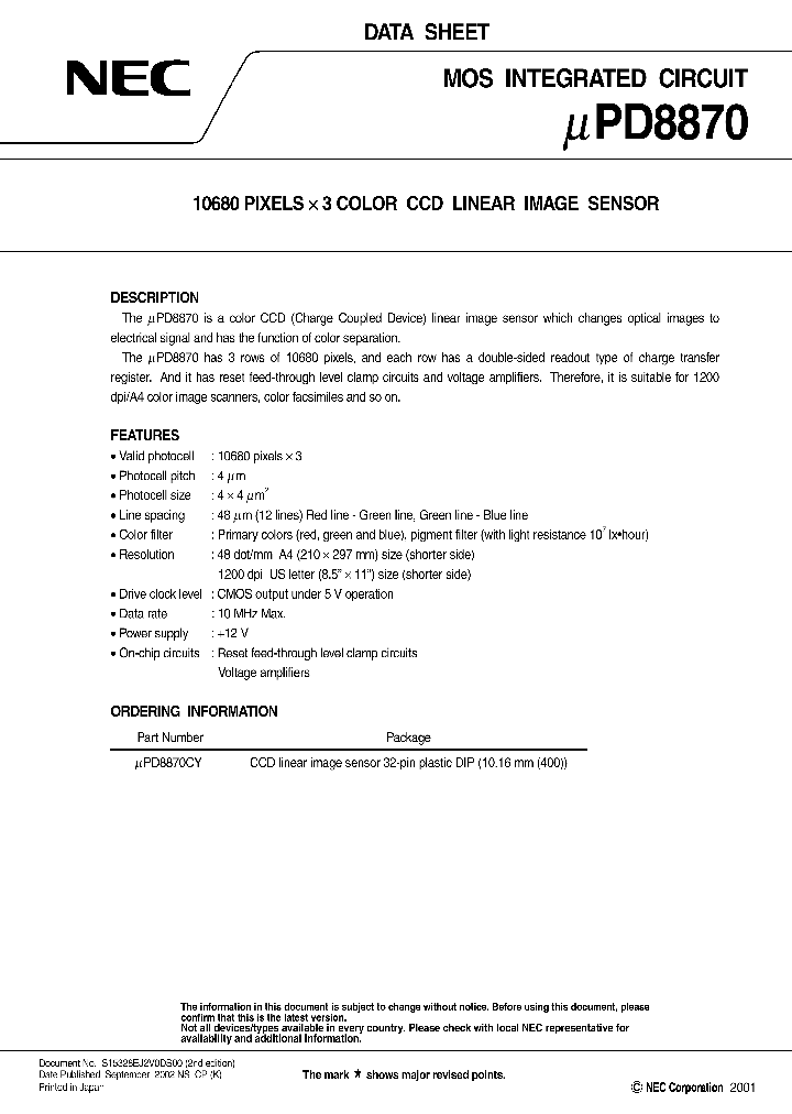 UPD8870_1042801.PDF Datasheet