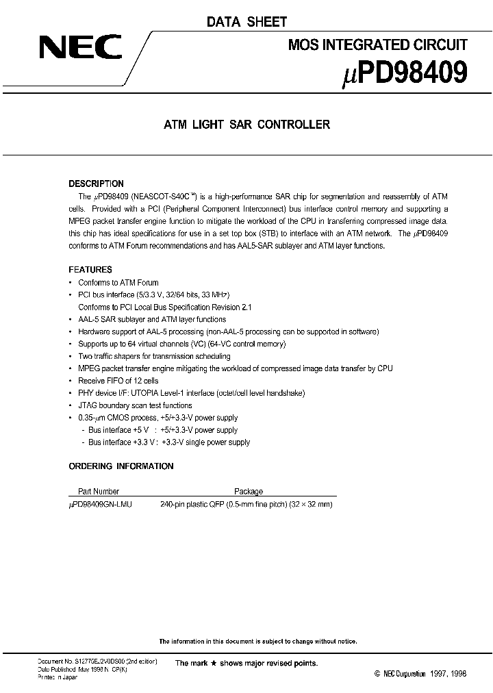 UPD98409GN-LMU_1332644.PDF Datasheet