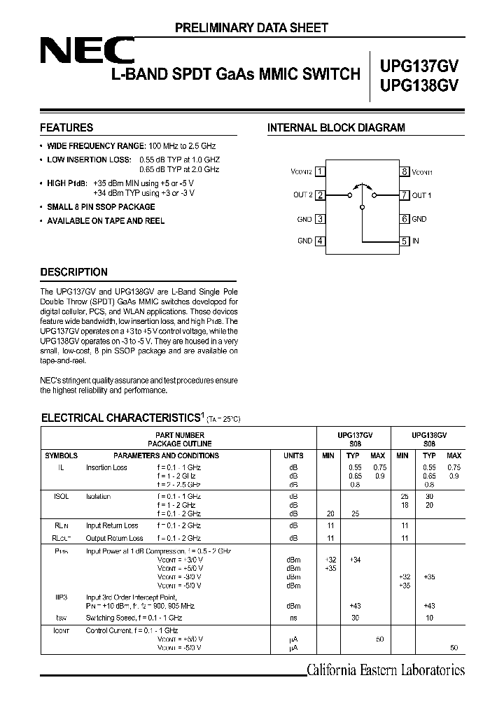 UPG138GV-E1_1332664.PDF Datasheet