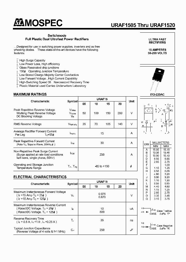 URAF1520_1332800.PDF Datasheet